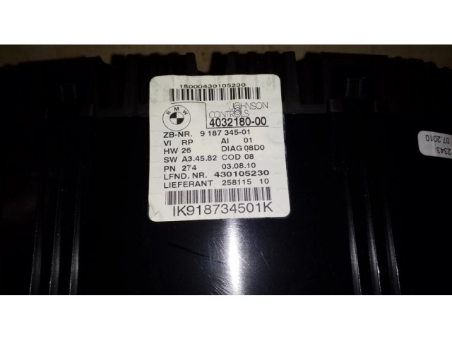 Панель приборов 403218000, 9187345   BMW X1 E84       