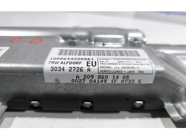 Подушка безопасности пассажира A2098601405   Mercedes-Benz CLK A209 C209