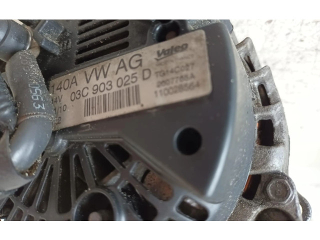 Генератор 03C903025D, 03C903025D   Volkswagen Scirocco      
