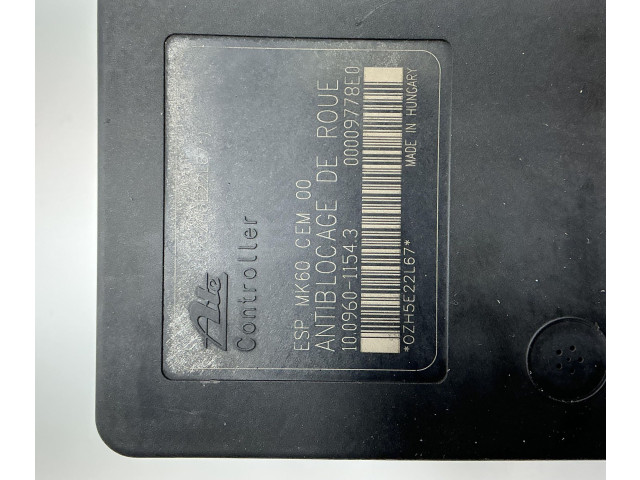 Jednotka ABS 9654777580, 8HZ   Peugeot 1007 2006