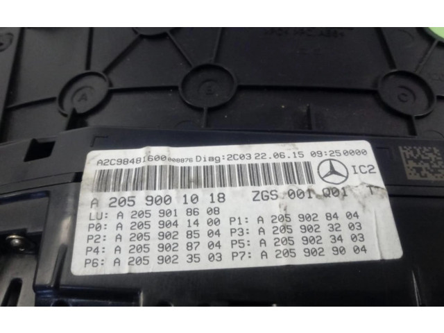 Панель приборов A2059001018   Mercedes-Benz CL C215       