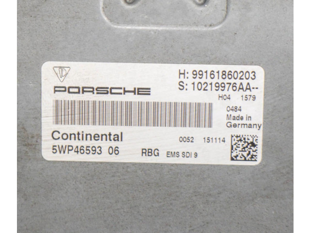 Блок управления двигателя 5WP46593, 99161860203   Porsche 911 991