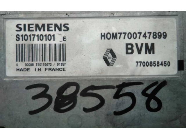 Řídící jednotka 7700858450, 38558   Renault 21 1986