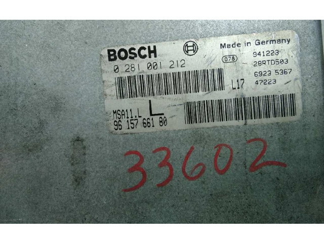Řídící jednotka 9615766180, 33603   Peugeot 605 1994