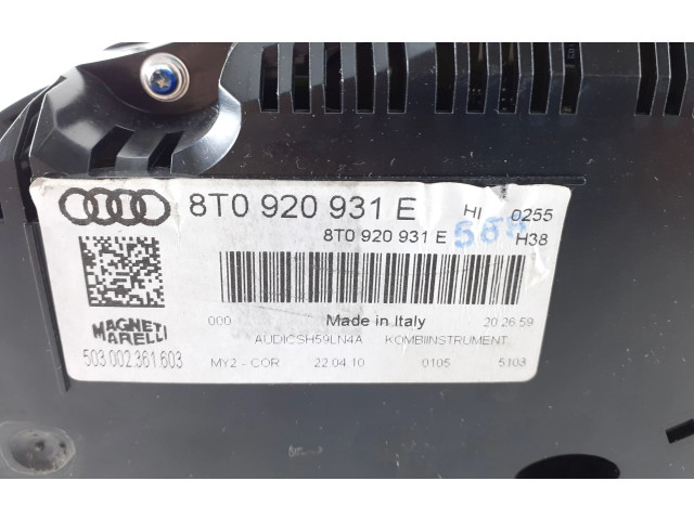 Přístrojová deska  Audi S5 2010 8T0920931E  