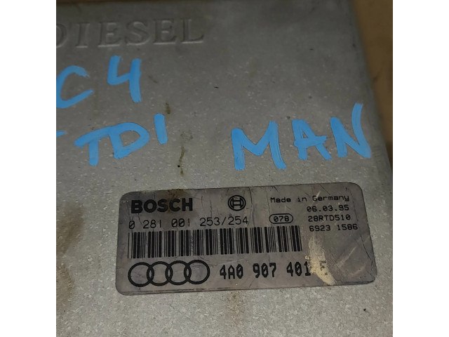 Блок управления двигателя 4A0907401E, 0281001253   Audi A6 S6 C4 4A