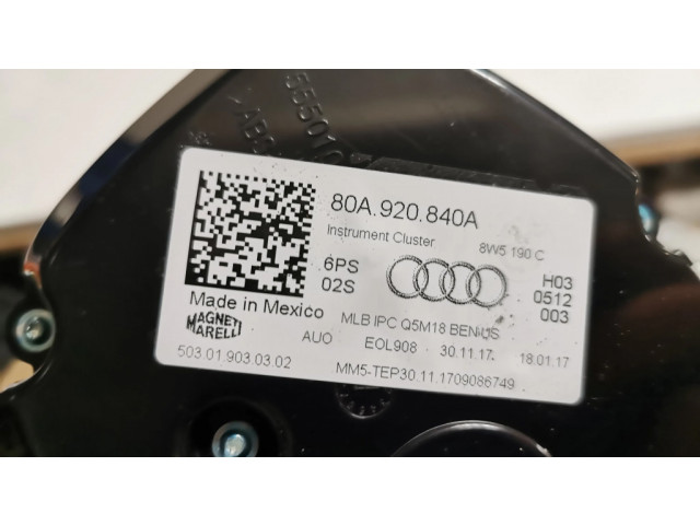 Панель приборов 80A920840A   Audi Q5 SQ5       