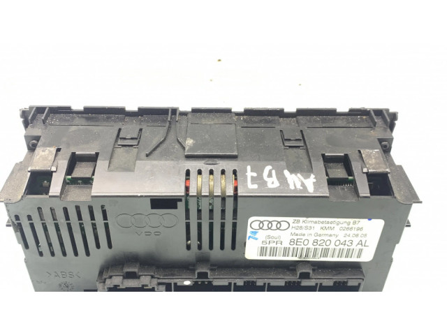 Блок управления климат-контролем 8E0820043AL   Audi A4 S4 B7 8E 8H