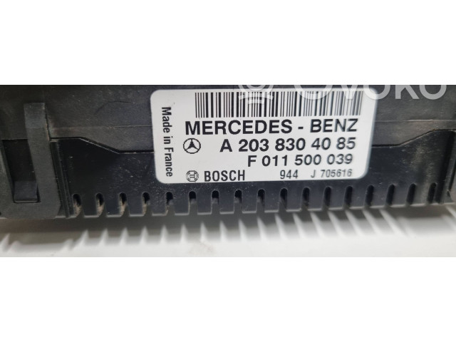 Блок управления климат-контролем A2038304085, F011500039   Mercedes-Benz CLC CL203