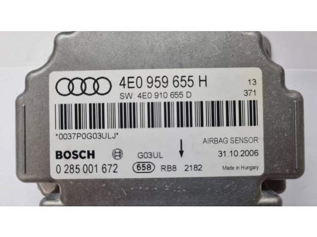 Блок подушек безопасности 4E0959655H, 4E0910655D   Audi A8 S8 D3 4E