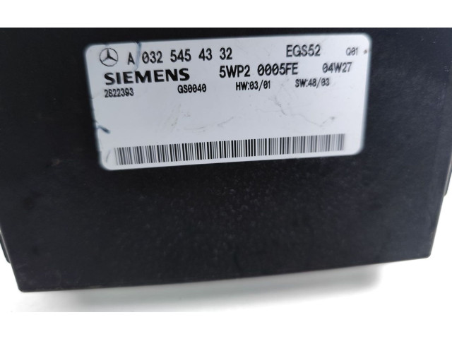 Блок управления коробкой передач A0325454332, 5WP20005FE   Mercedes-Benz CLK A209 C209