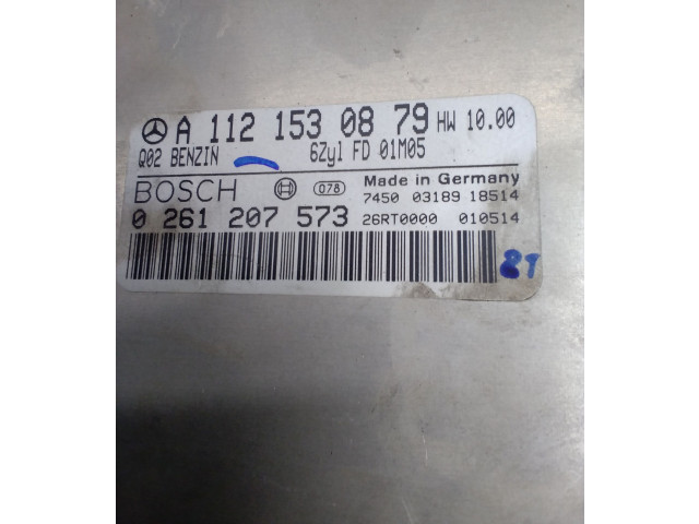 Блок управления двигателя A1121530879, 0261207573   Mercedes-Benz ML W163