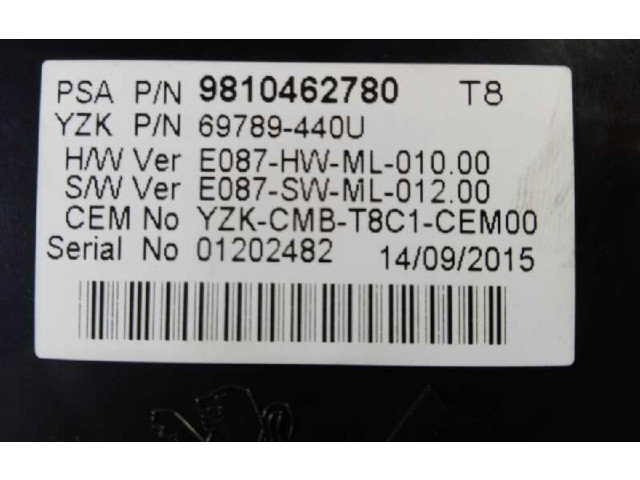 Přístrojová deska  Peugeot 5008 2009 9810462780  