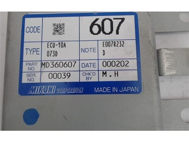 Řídící jednotka md360607   Mitsubishi Montero 2000