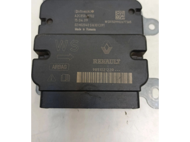 Блок подушек безопасности 985102122R, A2C85889702   Dacia Sandero