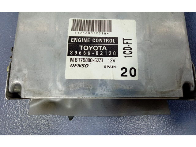 Řídící jednotka 89666-02120, 89666-02120   Toyota Corolla E120 E130 2002