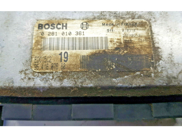 Блок управления двигателя 9641607680, nr1631   Peugeot 406