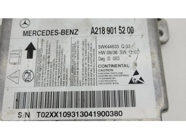 Блок подушек безопасности A2189015200   Mercedes-Benz CLS C218 X218