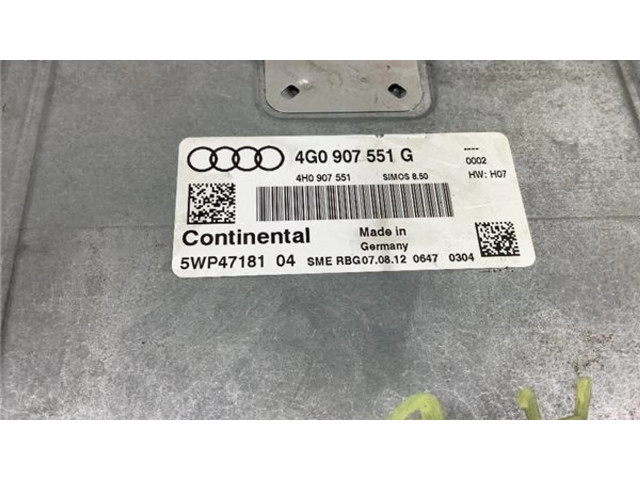 Блок управления 4g0907551g   Audi A6 S6 C7 4G