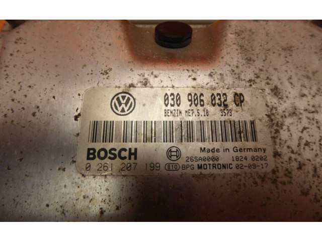 Блок управления двигателя 030906032, 0261207199   Volkswagen Lupo