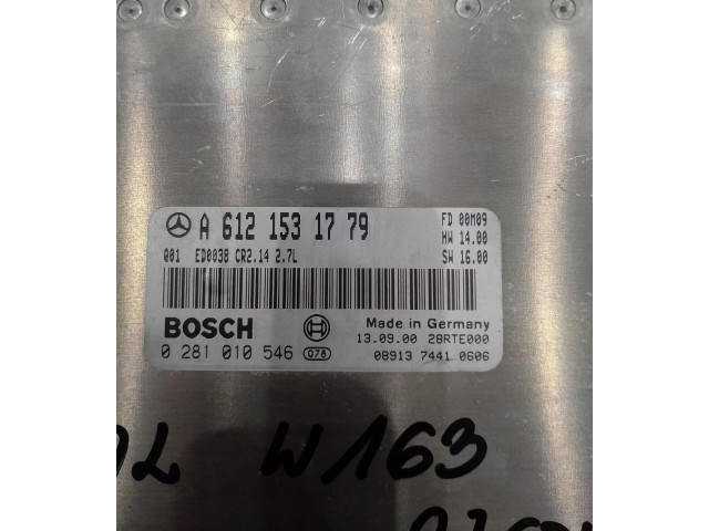 Řídící jednotka A6121531779   Mercedes-Benz ML W163 2001