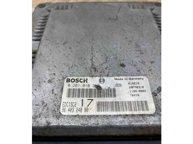 Блок управления двигателем Блок управления 9640324880, 0281010359   Fiat Scudo