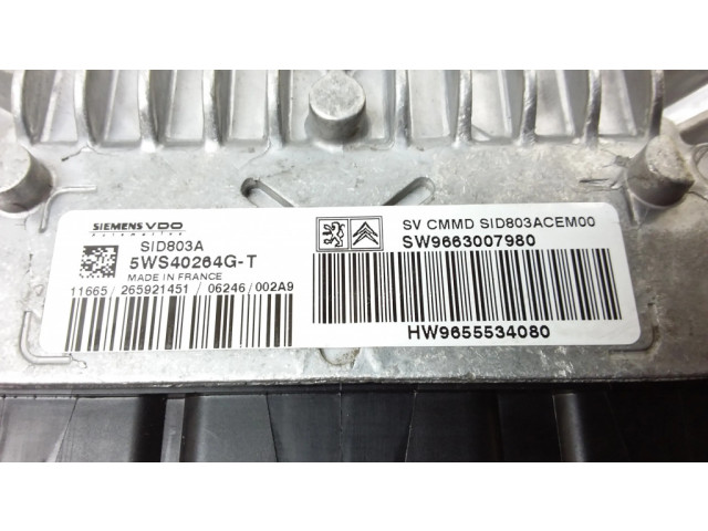 Řídící jednotka 5WS40264GT, 9663007980   Peugeot 407 2005
