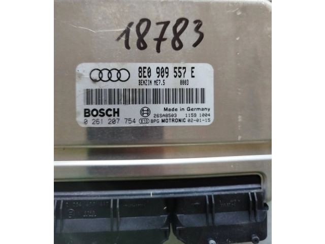 Блок управления двигателя 8E0909557E, 0261207754   Audi A6 S6 C7 4G