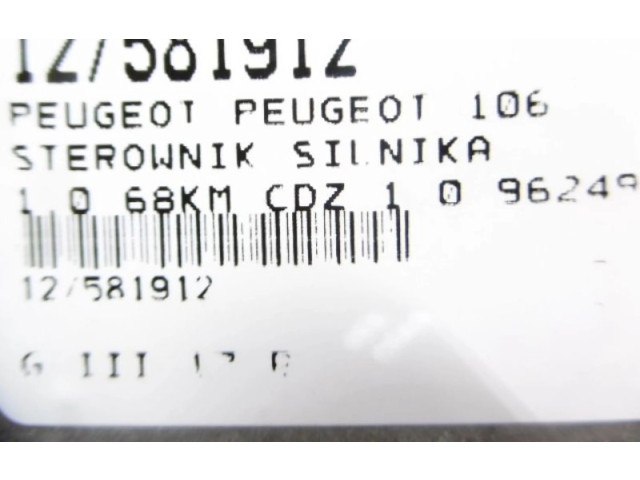 Řídící jednotka 9624936280, 9624936280   Peugeot 106 1999