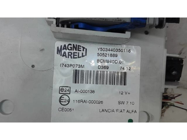 Pojistková skříňka Řídící jednotka BSM 50521889   Alfa Romeo Giulietta 2013