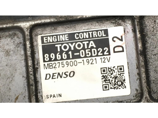 Блок управления двигателя 8966105D22, MB275901921   Toyota Avensis T270