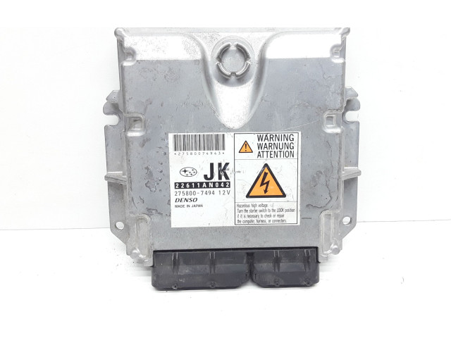 Řídící jednotka 22611AN042, 2758007494   Subaru Legacy 2008