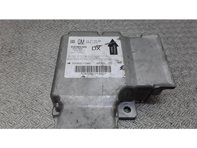 Блок подушек безопасности 13170589, 5WK43471   Opel Vectra C