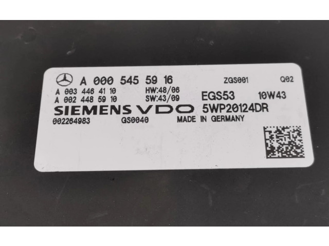 Řídící jednotka A0005455916   Mercedes-Benz CL C215 