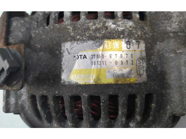 Генератор 2706067070, 1012110972   Toyota Land Cruiser (HDJ90)      