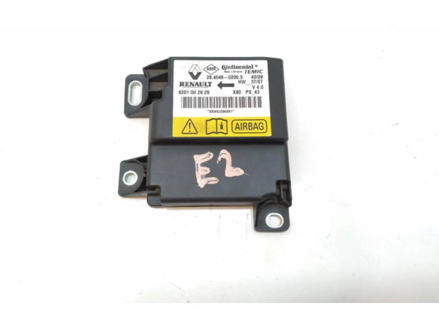 Блок подушек безопасности 8201002829, CENTRALITAAIRBAG   Renault Sandero I