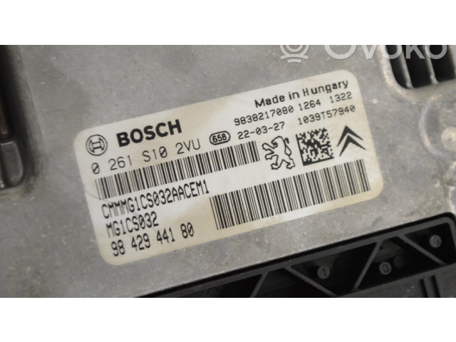 Řídící jednotka 0261S102VU, 9838217080   Peugeot 208 2022