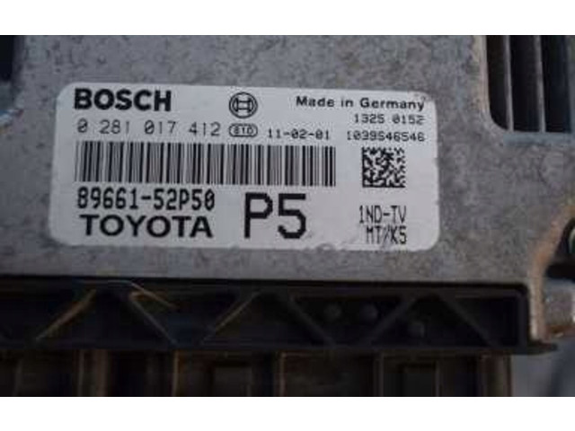 Блок управления двигателя 8966152P50   Toyota Verso-S