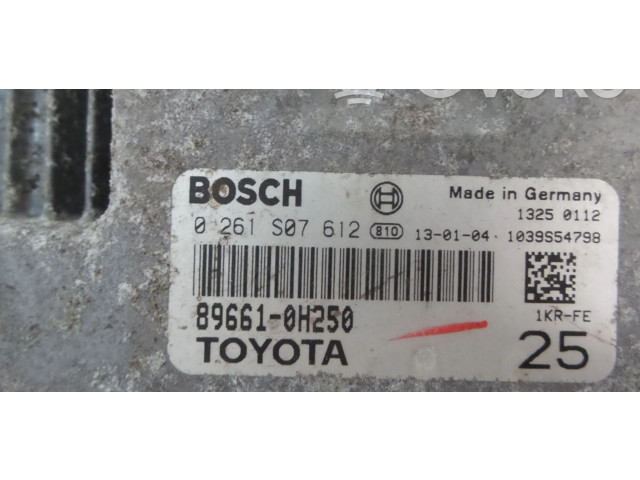 Řídící jednotka 896610H250, 0261S07612   Peugeot 107 2013