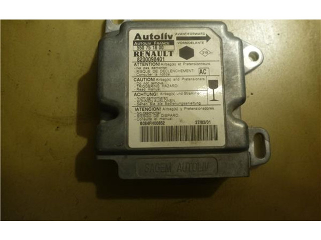 Блок управления надувных подушек 8200098401, 550751800   Renault Kangoo I