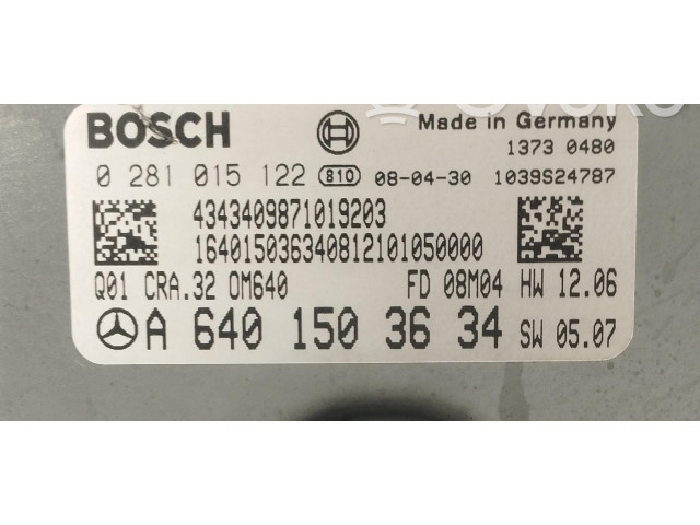 Řídící jednotka A6401503634, A6401503634   Mercedes-Benz B W245 2008