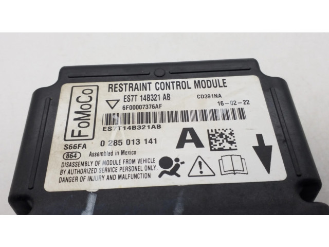 Блок подушек безопасности ES7T14B321AB, 0285013141   Ford Fusion II