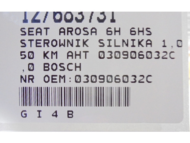 Řídící jednotka 030906032C, 030906032C   Seat Arosa 1999