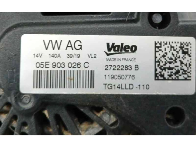 Генератор 05E903026C, 140A   Audi A1      