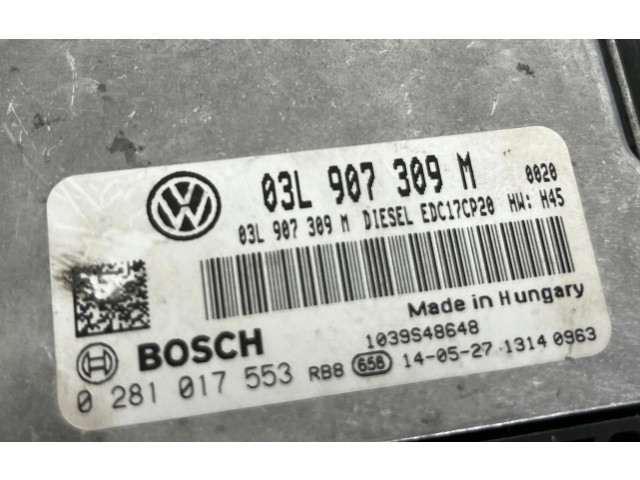 Řídící jednotka 03L907309M   Volkswagen Multivan T5 2009