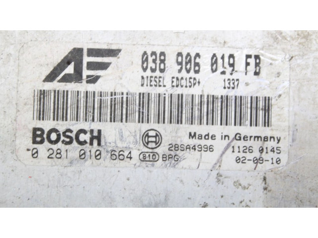 Řídící jednotka 038906019FB, 038906019FB   Seat Alhambra (Mk1) 2002