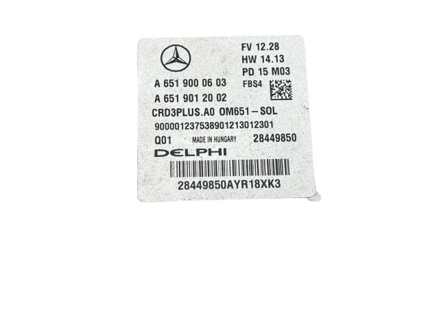 Řídící jednotka A6519000603, A6519012002   Mercedes-Benz C W205 2015