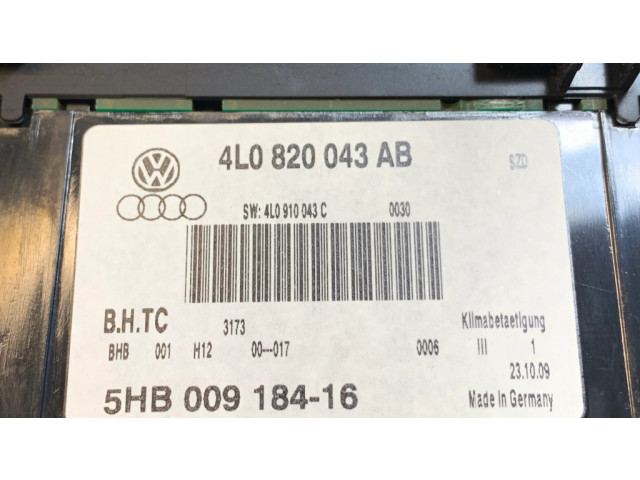 Блок управления климат-контролем 4L0820043AB   Audi Q7 4L