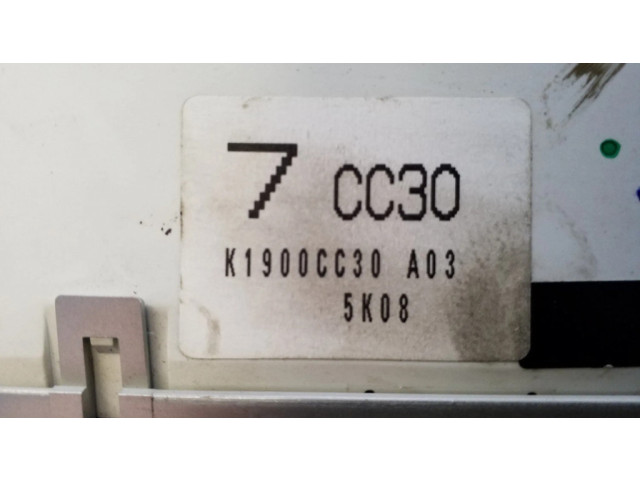 Блок управления климат-контролем K1900CC30, 5K08   Mazda 5