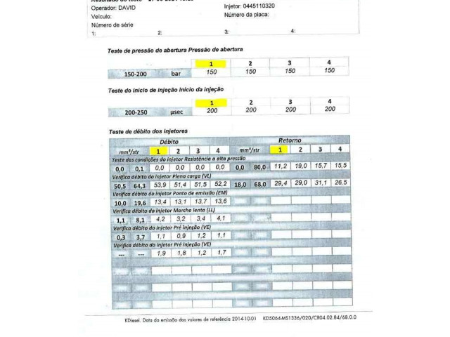 Vstřikovač 338002A900, 0445110320   KIA Ceed     